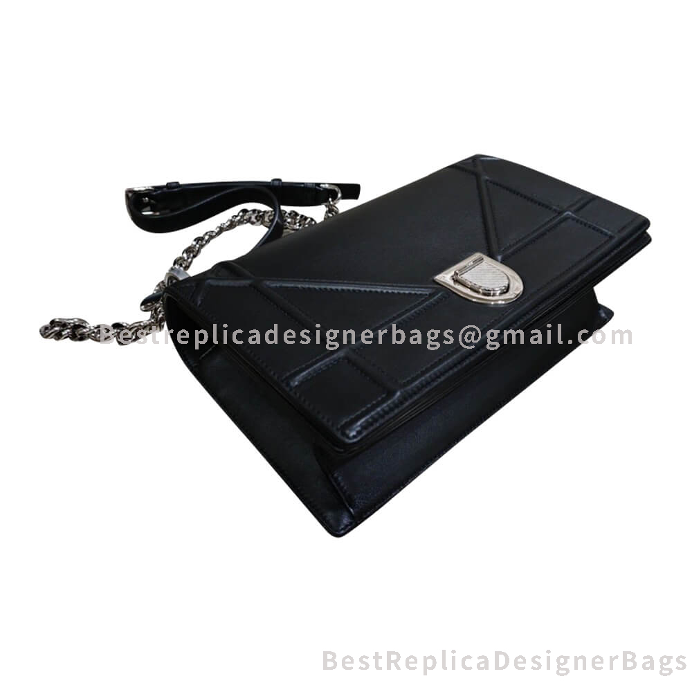 Dior Small Diorama Smooth Calfskin Bag Black SHW