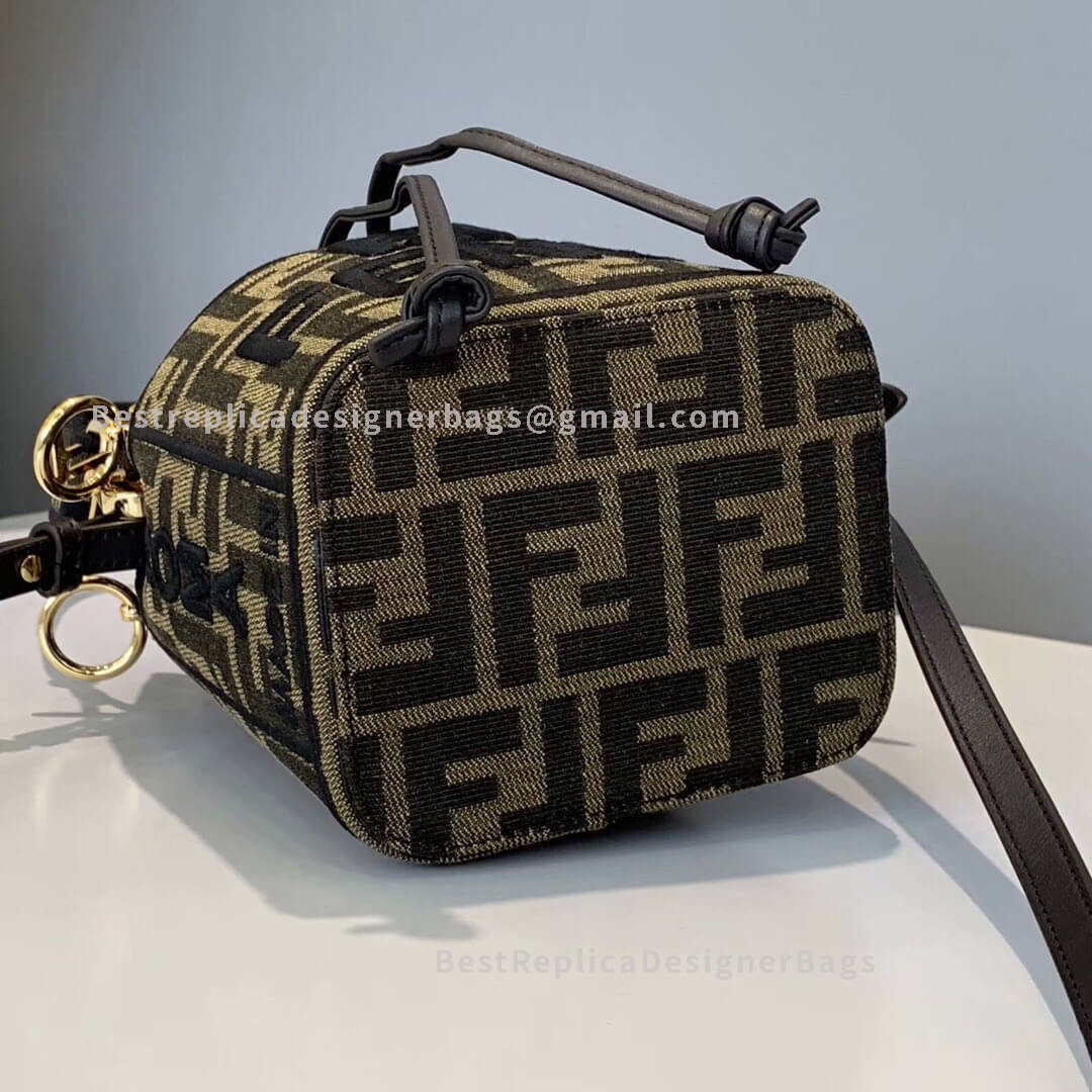 Fendi Mon Tresor Black Jacquard Bag 659 - Best Fendi Replica