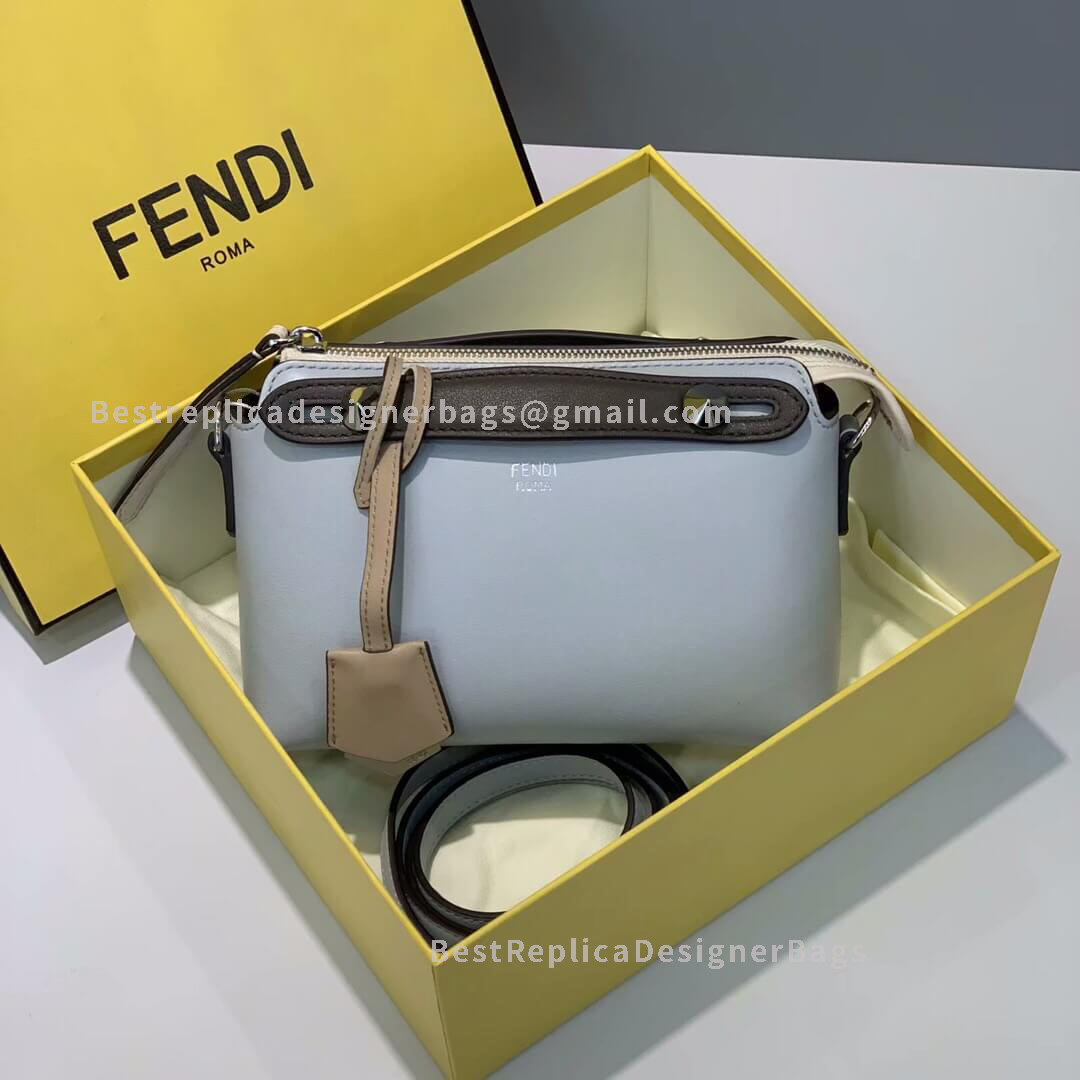 Fendi By The Way Mini Light Blue Leather Small Boston Bag 149 - Best ...